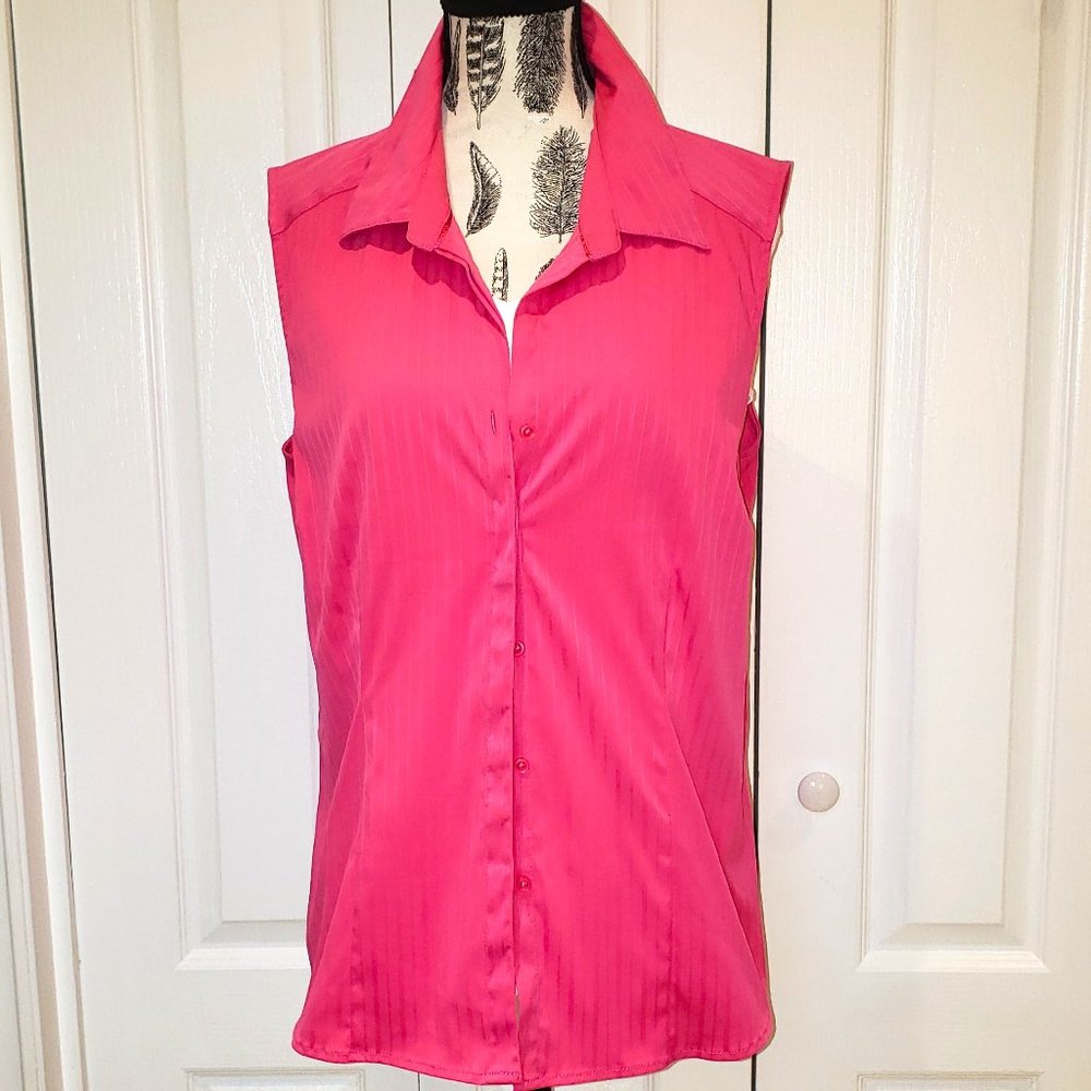 Women's Pink Sleeveless Top
